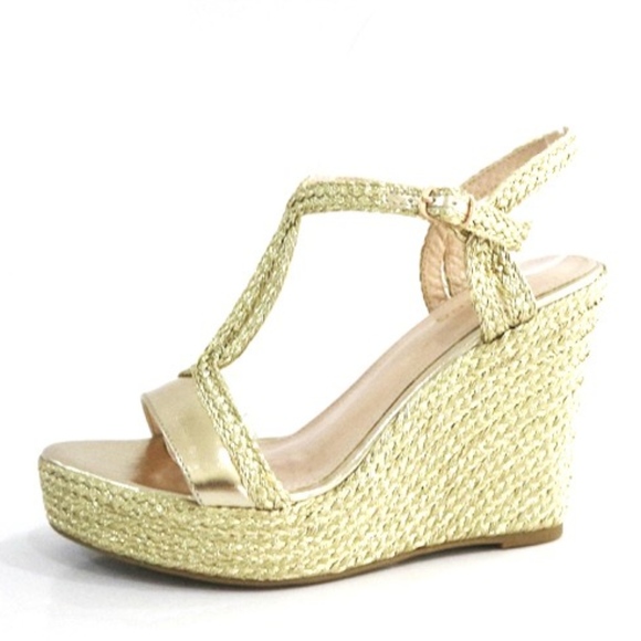 Gold Metallic Wedge - Picture 1 of 1
